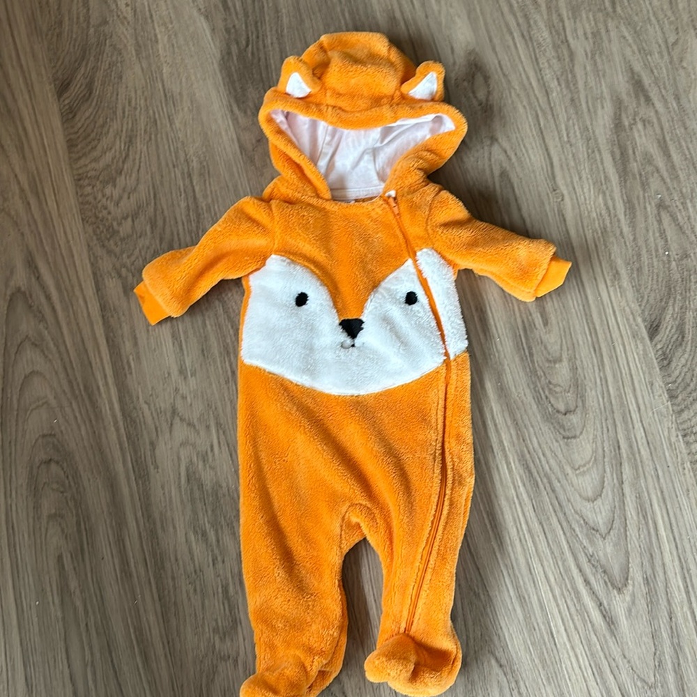 Cozy Fox Hooded Bunting Suit, George brand 3-6M
